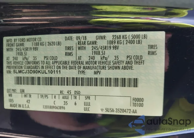 5LMCJ3D90KUL10111: 42985573