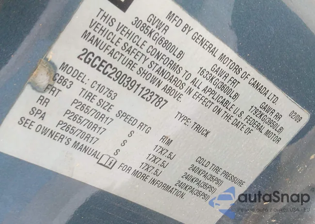 2GCEC290391123787: 42985952