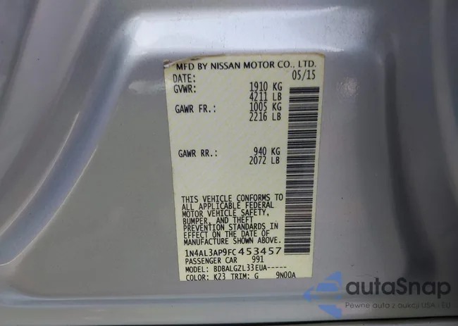 1N4AL3AP9FC453457: 42985241