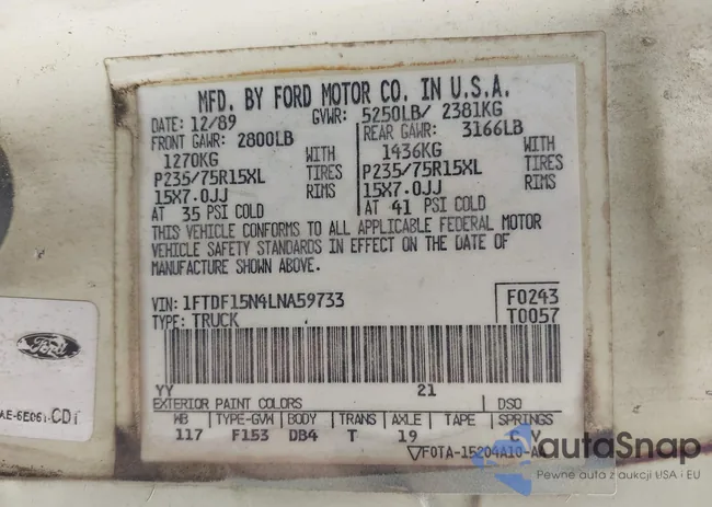 1FTDF15N4LNA59733: 42986372