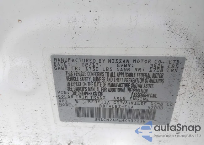 3N1CN7AP6HK437236: 42986512