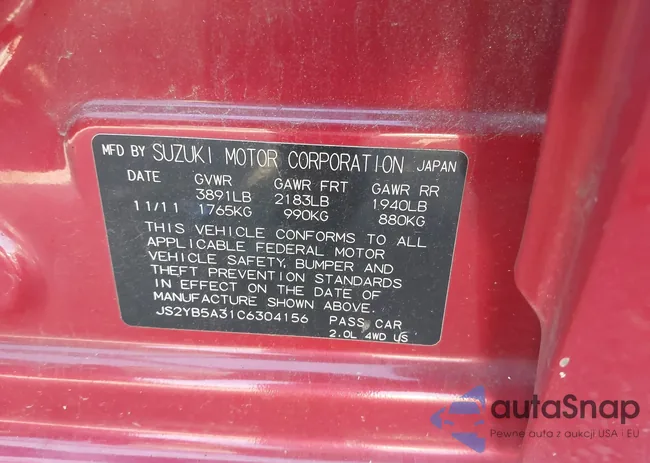 JS2YB5A31C6304156: 42986648