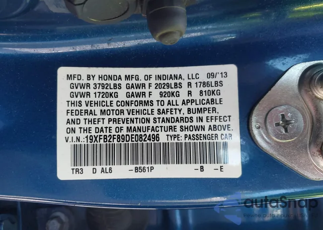 19XFB2F89DE082496: 42986827