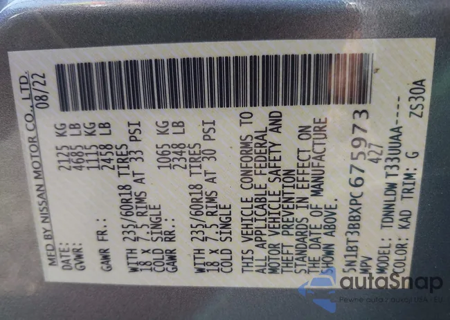 5N1BT3BBXPC675973: 42985985