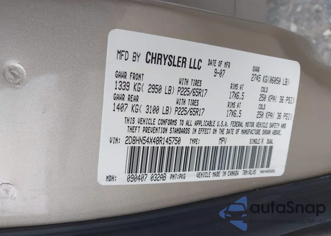 2D8HN54X48R145750: 42986010