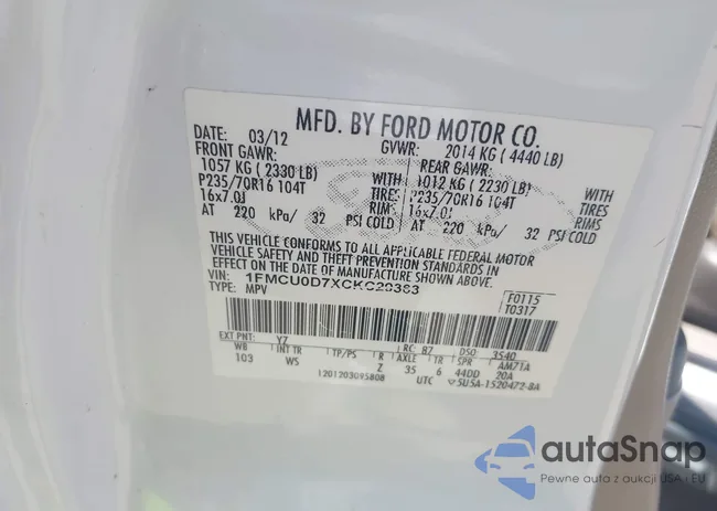 1FMCU0D7XCKC29363: 42986021