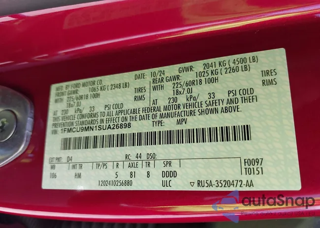 1FMCU9MN1SUA26898: 42986023