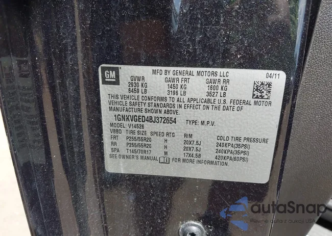 1GNKVGED4BJ372654: 42986175