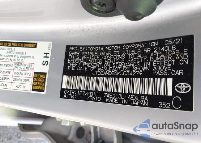 JTDEAMDE6MJ034279: 42986318