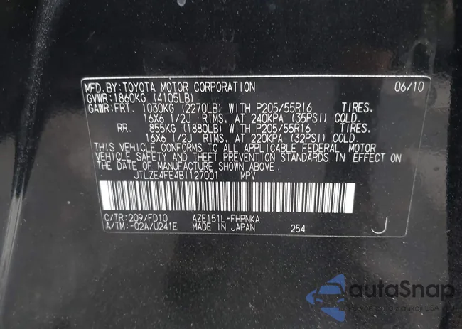 JTLZE4FE4B1127001: 42987388