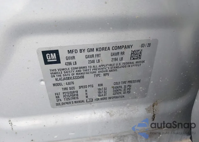 KL4CJASBXLB333498: 42987485