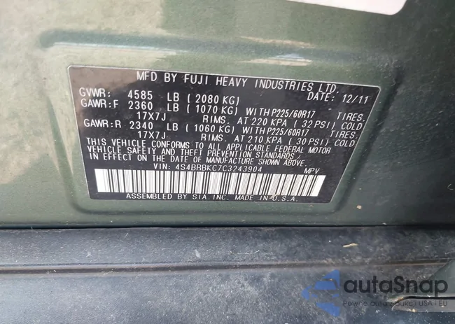 4S4BRBKC7C3243904: 42987510