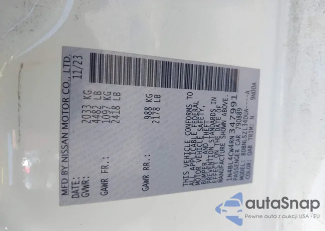 1N4BL4CW4RN347991: 42987734