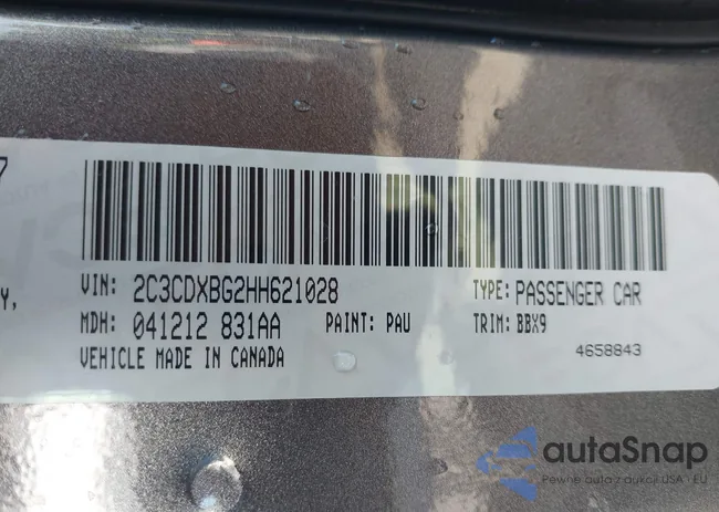 2C3CDXBG2HH621028: 42987752