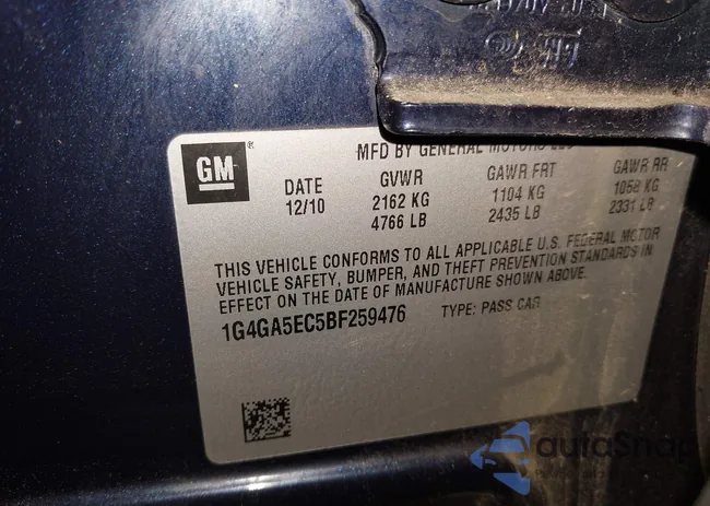 1G4GA5EC5BF259476: 42987795