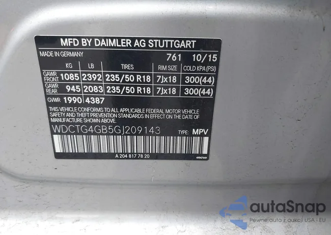 WDCTG4GB5GJ209143: 42987830