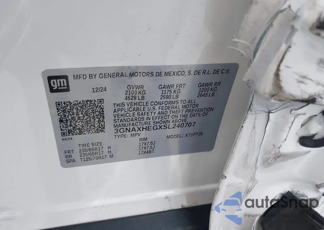 3GNAXHEGXSL240707: 42987930