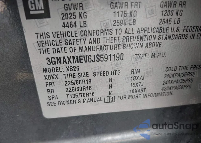 3GNAXMEV6JS591190: 42987931