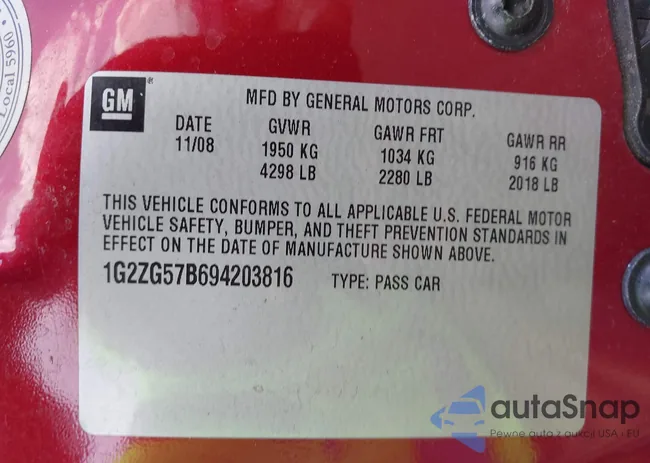 1G2ZG57B694203816: 42987944