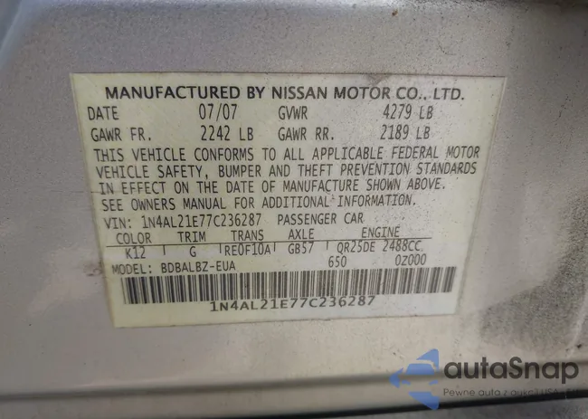 1N4AL21E77C236287: 42987946