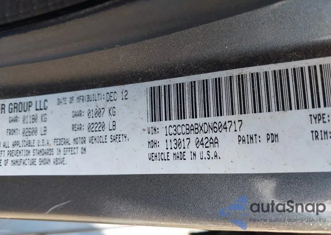 1C3CCBABXDN604717: 42986973