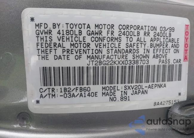 JT2BG22KXX0338703: 42987072