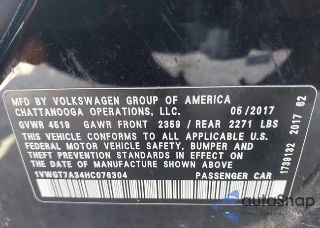 1VWGT7A34HC076304: 42987074