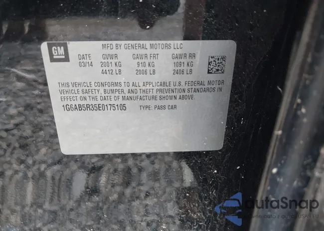 1G6AB5R35E0175105: 42987133