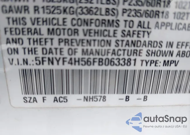 5FNYF4H56FB063381: 42987213