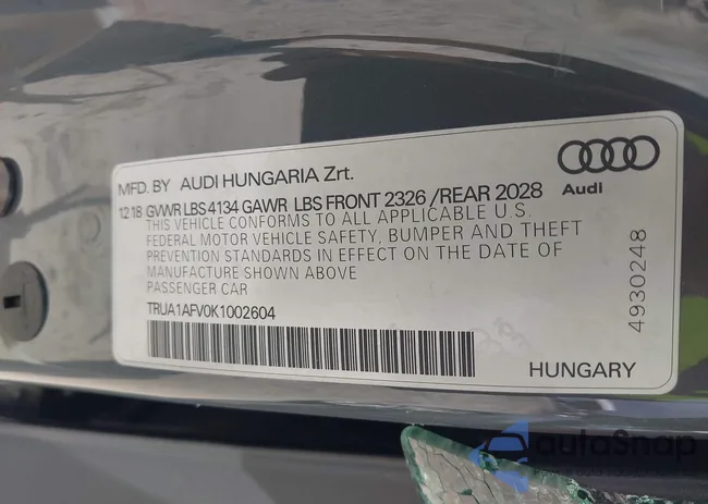 TRUA1AFV0K1002604: 42987259