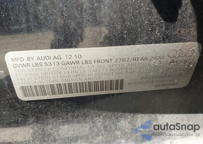 WAUFGAFB3BN049507: 42988407