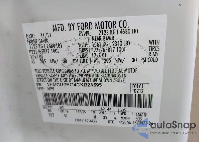 1FMCU9EG4CKB28595: 42988573