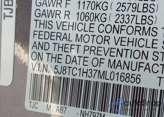 5J8TC1H37ML016856: 42988663