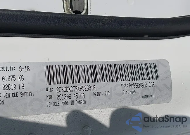 2C3CDXCT5KH526918: 42988797