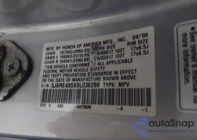 5J6RE485X9L036266: 42988256