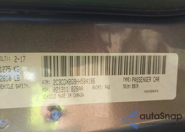 2C3CDXBG9HH584186: 42989389