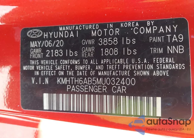 KMHTH6AB5MU032400: 42989460