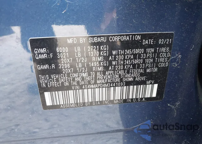 4S4WMAPD4M3441093: 42989473