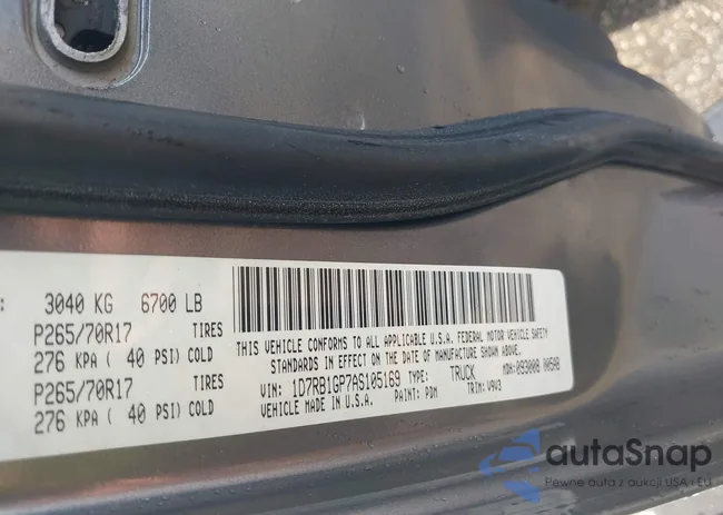 1D7RB1GP7AS105169: 42989676