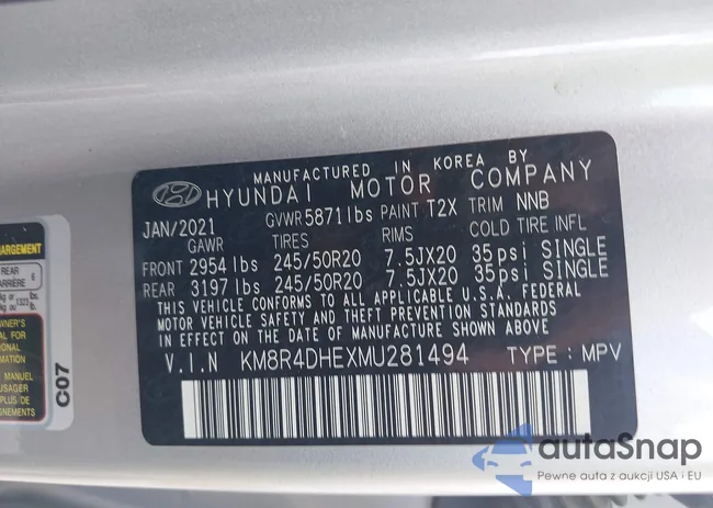 KM8R4DHEXMU281494: 42989756