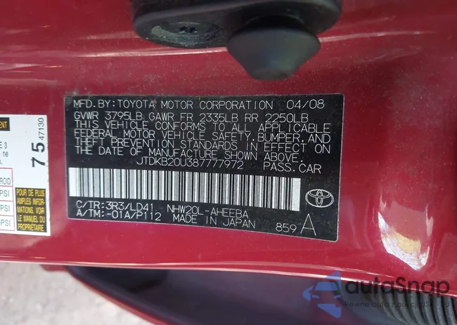 JTDKB20U387777972: 42989806