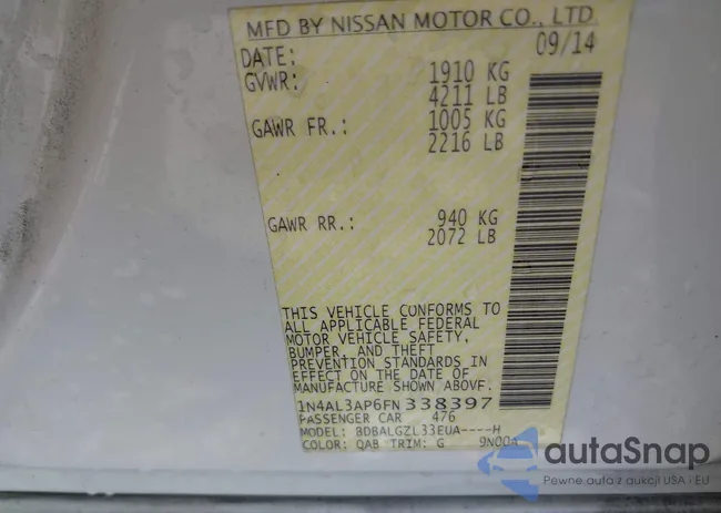 1N4AL3AP6FN338397: 42989916