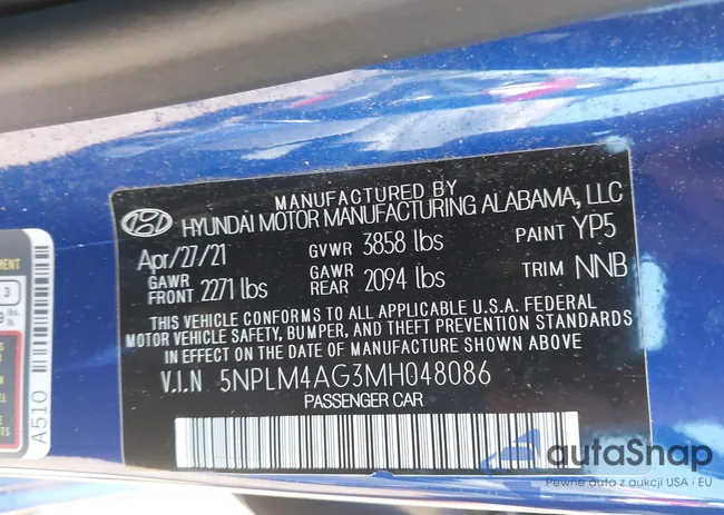 5NPLM4AG3MH048086: 42989225