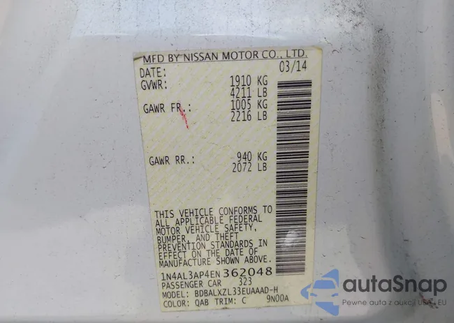 1N4AL3AP4EN362048: 42990381