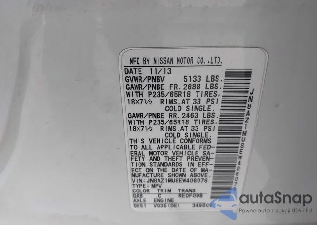 JN8AZ1MU8EW406078: 42990536