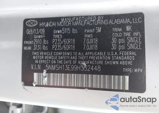 5NMSH13E99H332448: 42990584