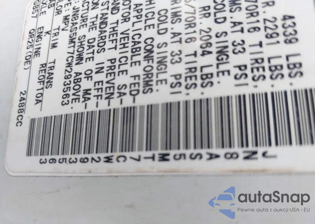 JN8AS5MT7CW293563: 42990887