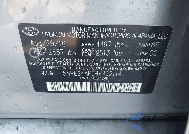 5NPE24AF5HH492114: 42990134