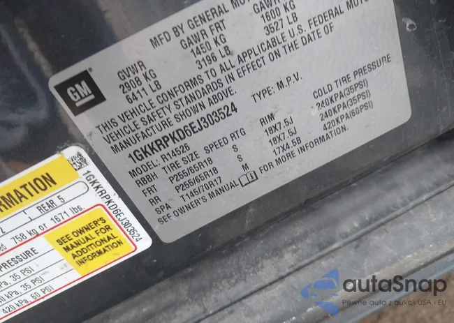 1GKKRPKD6EJ303524: 42990266