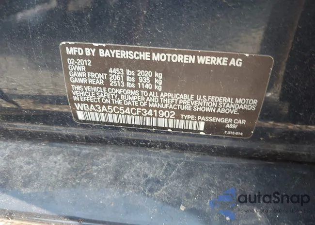 WBA3A5C54CF341902: 42991486